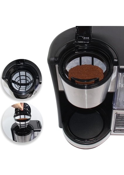 2pack No.4 Cuisinart Ninja Filtreleri Için Yeniden Kullanılabilir Kahve Makinesi Sepet Filtresi, En Uygun 8-12 Fincan Sepeti Damla Kahve Makinesi (Yurt Dışından) indirimleri