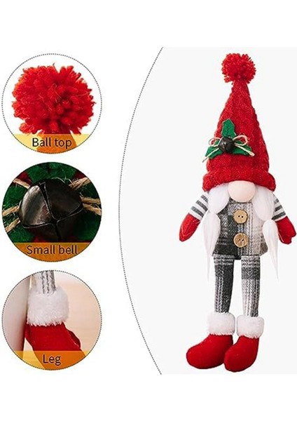 Ev Için Gnome Bebek Dekorasyonu Dangle Bacak Raf Bakıcıları Iskandinav Tomtes Süsler B (Yurt Dışından)