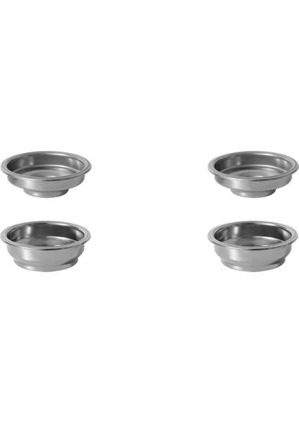 4 Adet Paslanmaz Çelik 58MM Kahve Çay Filtre Sepeti Espresso Kahve Makinesi Aksesuarları Basınçlı Toz Kasesi (Yurt Dışından)