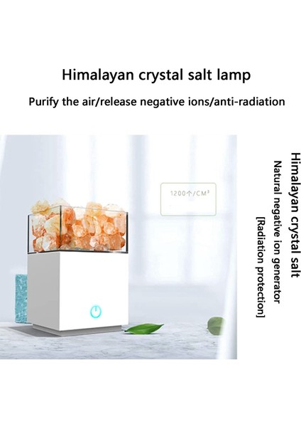 Iskandinav Tarzı Himalaya Kristal Tuz Lambası, Basit ve Sıcak Ev Gece Lambası, Masa, Yatak Odası, Oturma Odası Beyaz Için Uygun (Yurt Dışından)