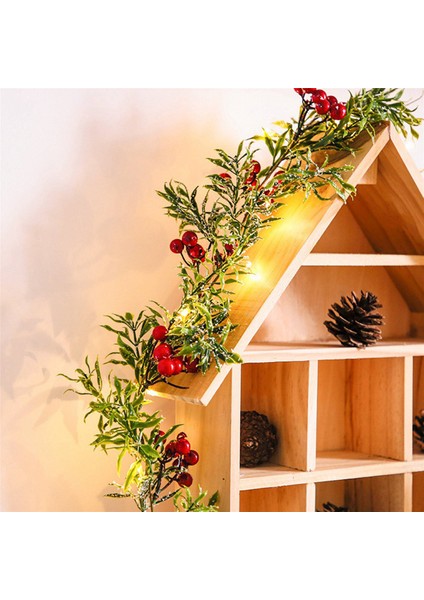 2 Adet 2 Metre 20 LED Dize Işık Açık Noel Çam Yaprakları Berry Işık LED Bakır Tel Peri Çelenk Veranda Lambası (Yurt Dışından) fırsatları