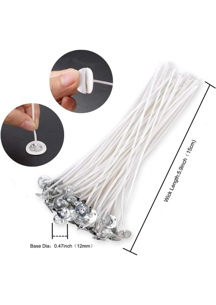 Mum Yapımı Kiti, Ahşap Mum Fitil Tutucular, Mum Fitili Etiket, Mum Fitilleri Mum Dıy Craft Için Mum Merkezleme Aracı (Yurt Dışından) modelleri