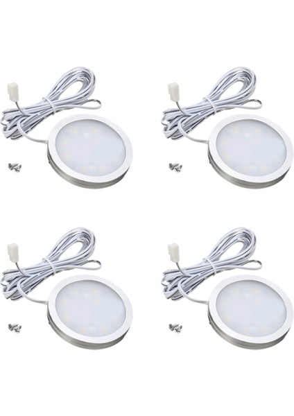 4x 12V LED Işık Rv Camper Trailer Tekne Iç Tavan Aşağı Tavan Lambası Sıcak Beyaz (Yurt Dışından)