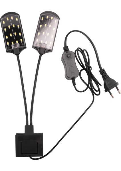 X7 Çift Kafa Süper Parlak LED Su Bitkisi Büyümek Lamba Akvaryum Işık Su Geçirmez Klipsli Balık Tankı Lambası Ab Tak (Yurt Dışından)