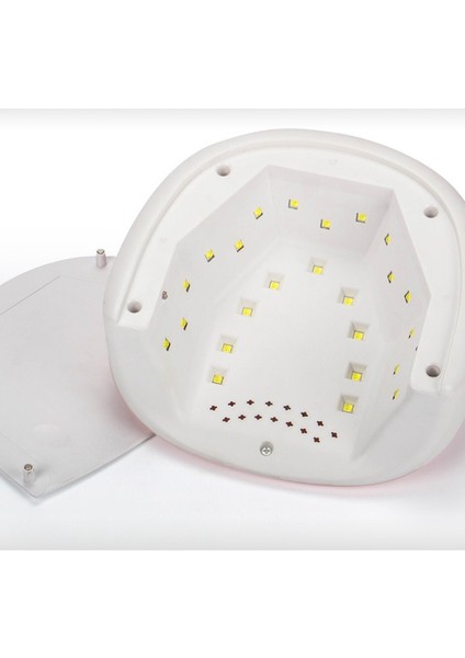 48W Tırnak Kurutucu 24 Adet LED 48W Uv LED Tırnak Otomatik Sensör Dıy Manikür Araçları Tüm Jel Vernik Ab Tak Pembe (Yurt Dışından)
