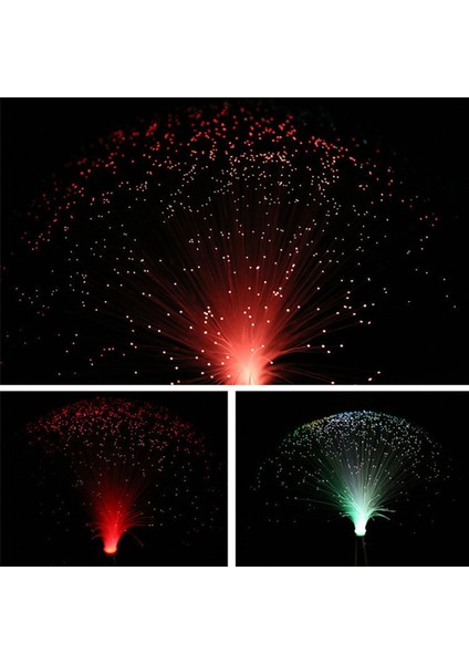 2x Renkli Değişen Fiber Optik Yıldızlı Gökyüzü Aydınlık Yemek Masası Dekorasyon Oturma Odası Yatak Odası Hediye Ev Lamba (Yurt Dışından)