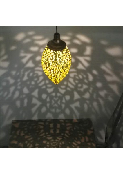 3x Güneş Enerjili LED Fas Asılı Fener Retro Fas Desen Projeksiyon Lambası Bahçe Dekor Peri Işık Kiti (Yurt Dışından) modelleri