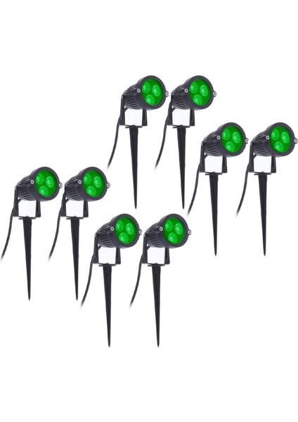 8 Adet LED Bahçe Işıkları 3 W 220 V Spike ile Açık Spot IP65 Su Geçirmez Bahçe Peyzaj Dekoratif Lamba Yeşil (Yurt Dışından)
