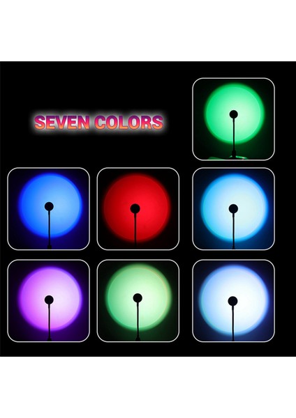 3x LED USB Gün Batımı Lambası Gece Işığı Projektör Doğum Günü Partisi Dekorasyon Yatak Odası Oturma, Gün Batımı Için Taşınabilir Mood Işık (Yurt Dışından) fırsatları