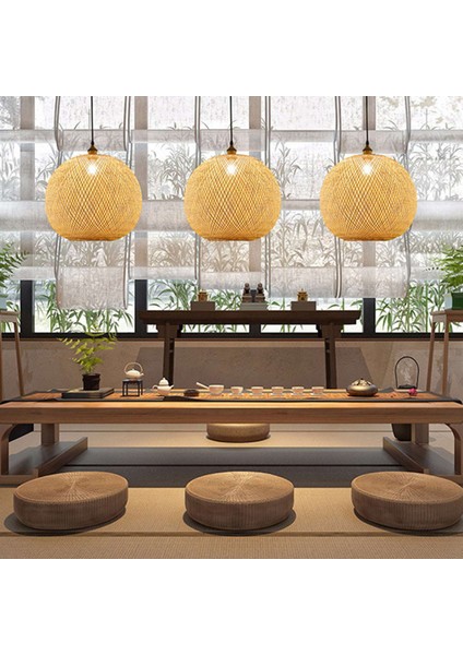 Dokuma Bambu Kolye Işık Yaratıcı Avize Rattan Oturma Odası Bar Için Retro Dokuma Kolye Işık (Yurt Dışından) indirimleri
