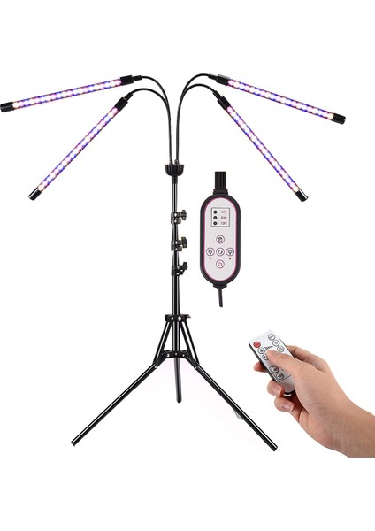 Kapalı Bitkiler Için LED Büyütme Işıkları Ayarlanabilir Tripod Standı ile Tam Spektrumlu Bitki Işık, Zemin Büyütme Lambası Abd Tak (Yurt Dışından)