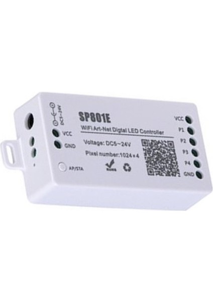 SP801E Wifi Art-Net LED Denetleyici LED Matris Panel Modülü WS2812B WS2811 Işık Şeridi Kablosuz Kontrol DC5-24V (Yurt Dışından) fiyatları