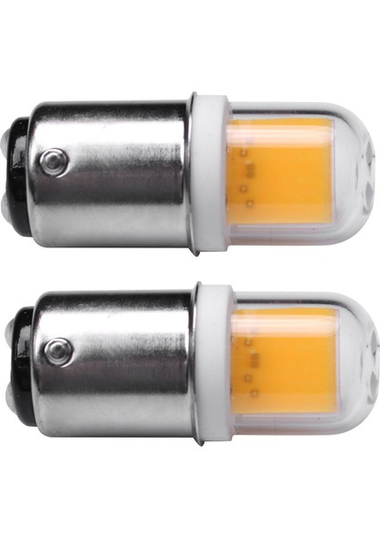 2x BA15D LED Ampul 3W 110V 220V Ac Karartmayan 300 Lümen Cob 1511 LED Lamba Beyaz Sıcak Beyaz (Sıcak Beyaz) (Yurt Dışından)