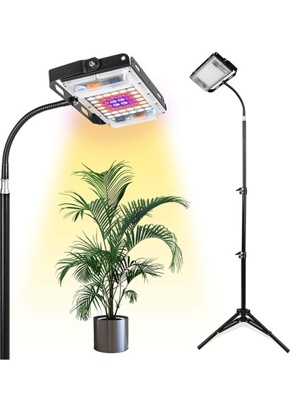 Standlı Grow Light, Iç Mekan Bitkileri Için Tam Spektrumlu LED Zemin Bitki Işığı, Açma/kapama Anahtarlı Grow Lamp Us Plug (Yurt Dışından) fırsatları