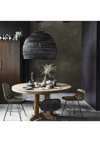 2x Rattan Lamba Kolye Işık Vintage Asılı Lamba LED Oturma Odası Yemek Odası Ev Dekor Cafe Restaurant Hanglamp (Yurt Dışından) modelleri