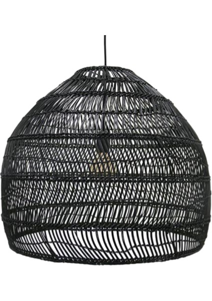 2x Rattan Lamba Kolye Işık Vintage Asılı Lamba LED Oturma Odası Yemek Odası Ev Dekor Cafe Restaurant Hanglamp (Yurt Dışından) indirimleri
