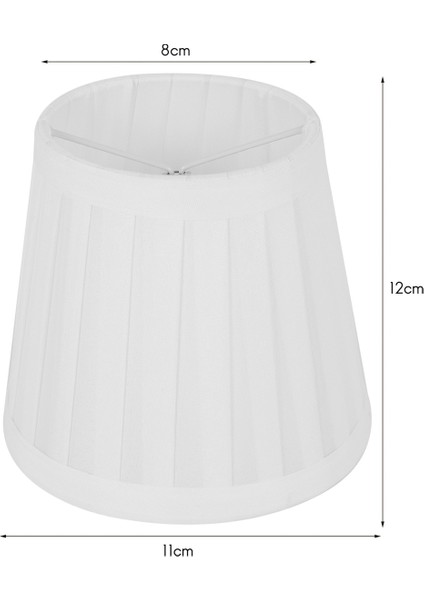 10X Vintage Kumaş Abajur Masa Masa Yatak Lamba Kapağı Tutucu Avize Beyaz (Yurt Dışından) modelleri