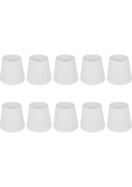 10X Vintage Kumaş Abajur Masa Masa Yatak Lamba Kapağı Tutucu Avize Beyaz (Yurt Dışından) indirimleri
