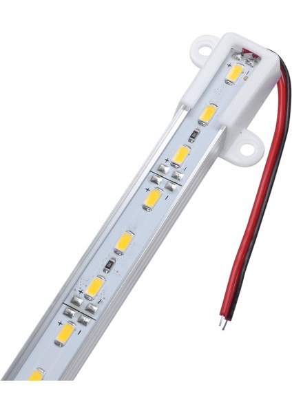 3x 50CM 12V 36 LED 5050 Smd Sert Şerit Bar Işığı Alüminyum Sert Sıcak Beyaz (Yurt Dışından)