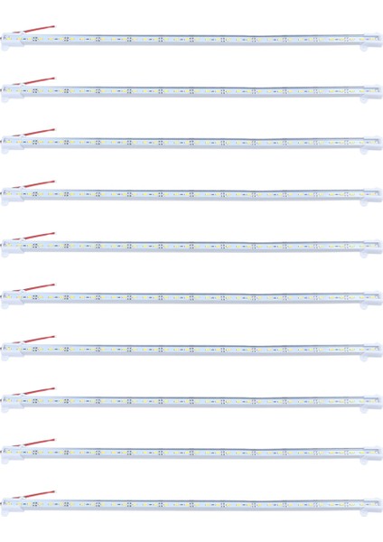 10 Adet 50 cm 12 V 36 LED 5050 Smd Sert Şerit Bar Işığı Alüminyum Sert Sıcak Beyaz (Yurt Dışından) fiyatları