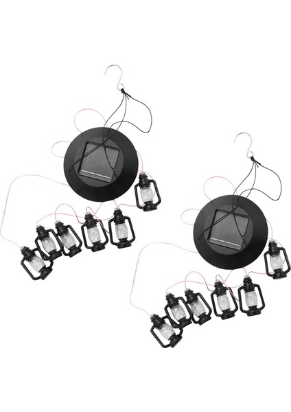 2x Değişen Güneş Enerjili Fenerler Rüzgar Ahenge Rüzgar Mobil LED Işık, Gzero Spiral Spinner Windchime Dış Mekan Zil (Yurt Dışından)