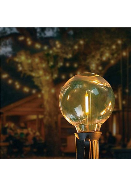 24 Adet G40 LED Yedek Ampuller, E12 Vida Tabanı Kırılmaz LED Güneş Işıkları Için Küre Ampuller Sıcak Beyaz (Yurt Dışından) indirimleri