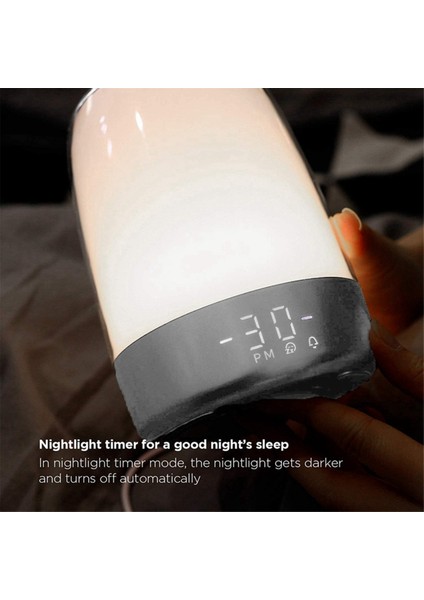 Gündoğumu Uyandırma Çalar Saat Gece Lambası, Alarm ve Erteleme, 5 Renkli Gece Lambası, Otomatik Renk Değişimi, Gece Işığı Zamanlayıcısı (Yurt Dışından) fiyatları
