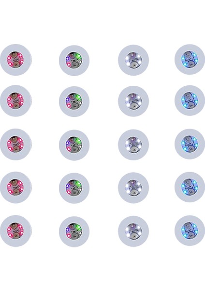 25 Adet LED Coaster Yuvarlak Flaş Bardak Mat Etiket Işıkları Şarap Likör Şişesi, Içecek Partisi, Bar Partisi (Yurt Dışından)