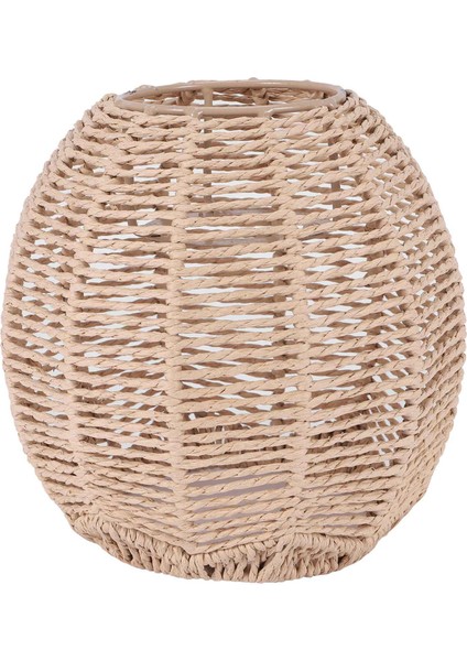 Ev Aydınlatma Rattan Lamba Kapağı El Yapımı Dokuma Avize Retro Abajur Aile Yanı Abajur Dekoratif Avize (Yurt Dışından)