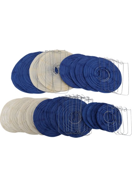 80 Adet 6 Inç-12 Inç Kağıt Fenerler Boyutu Lacivert Bej Çin Kağıt Fener Lampion ile Çeşitli (Yurt Dışından) fiyatları