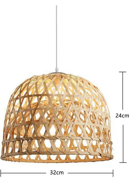 Dokuma Bambu Kolye Işık, Basit El Dokuma Kolye Işık, Yemek Odası Için Asılı Lamba Rattan Avize Kolye Işık (Yurt Dışından) fiyatları