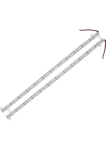 8x 50CM 12V 36 LED 5630 Smd Sert Şerit Işık Alüminyum Kabuk, Uç Kapaklı Sıcak Beyaz (Yurt Dışından) modelleri