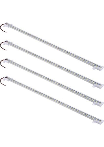 4x 50CM 12V 36 LED 5630 Smd Sert Şerit Bar Işığı Alüminyum Sert Beyaz (Yurt Dışından) fiyatları