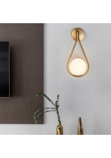 Moda Modern Aydınlatma Banyo Kapalı Yuvarlak Aydınlatma Armatürü Oturma Odası Metal Duvar Lambası Başucu Cam Duvar Lambası Siyah (Yurt Dışından) fırsatları