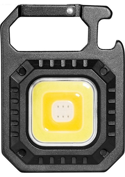 Mini LED El Feneri Çalışma Işığı Cob Cep El Feneri Anahtarlıklar USB Şarj Edilebilir Açık Kamp Lambası Tirbuşon ile (Yurt Dışından)