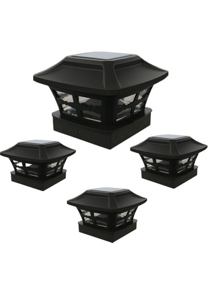 Güneş Sonrası Başlık Işıkları Açık Sonrası Güneş Işıkları LED Ampul Çit Sonrası Işıklar 4x4 Inç Ahşap Direkler Için Sıcak Beyaz (Yurt Dışından)