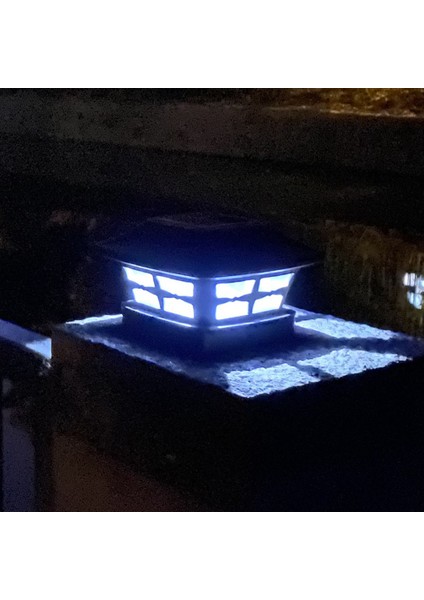Güneş Sonrası Başlık Işıkları Açık Sonrası Güneş Işıkları LED Ampul Çit Sonrası Işıklar 4x4 Inç Ahşap Direkler Için Sıcak Beyaz (Yurt Dışından)