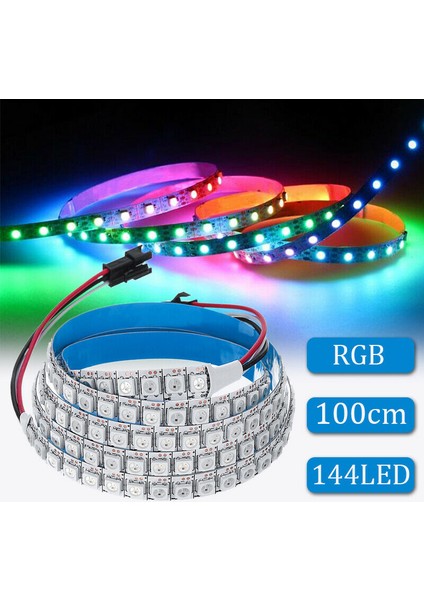 WS2812B 5050SMD 144 Dahili Rgb Ic Bireysel Adreslenebilir Dc ile LED Işık Şeridi (Yurt Dışından)