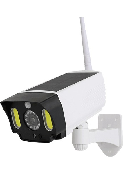 2x Güneş Enerjili Hareket Sensörü Sensörlü Işık, Kukla Kamera Su Geçirmez Sahte Kamera Açık Kapalı Sokak Spot Lambası, Cob (Yurt Dışından)