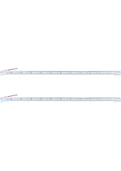 2x, 50CM 12V 36 LED 5050 Smd Sert Şerit Bar Işığı Alüminyum Sert Sıcak Beyaz (Yurt Dışından)