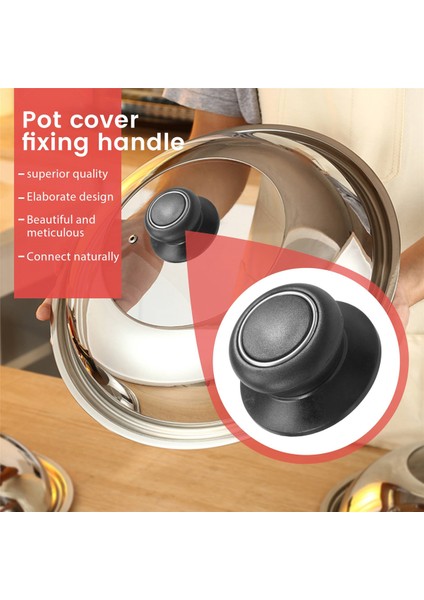 4 Parça Tencere Kapağı Topuzu Tava Kapağı Tutma Kolu Evrensel Mutfak Tencere Kapağı Değiştirme Düğmesi (Yurt Dışından) indirimleri