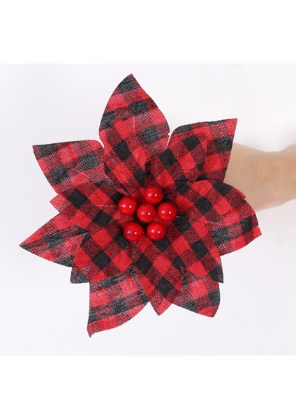 3 Adet Noel Kırmızı Çiçek Kafes Dekorasyon Çiçek Noel Ağacı Kolye Aile Yeni Yıl Düğün Parti Dekorasyon (Yurt Dışından) modelleri