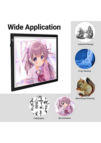 A4 LED Işık Pedi, USB Powered Çizim Tahtası, Elmas Boyama Için Mükemmel Ayarlanabilir Parlaklık Izleme Kutusu, Ayıklama Vinil (Yurt Dışından) modelleri
