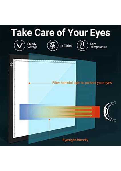 A4 LED Işık Pedi, USB Powered Çizim Tahtası, Elmas Boyama Için Mükemmel Ayarlanabilir Parlaklık Izleme Kutusu, Ayıklama Vinil (Yurt Dışından) fırsatları