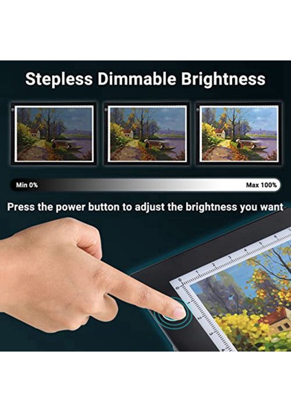 A4 LED Işık Pedi, USB Powered Çizim Tahtası, Elmas Boyama Için Mükemmel Ayarlanabilir Parlaklık Izleme Kutusu, Ayıklama Vinil (Yurt Dışından) indirimleri