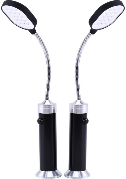 Barbekü Izgara Işığı Manyetik Taban Süper Parlak LED Barbekü Işıkları - 360 Derece Esnek Deve Boynu, 4'lü Paket (Yurt Dışından)