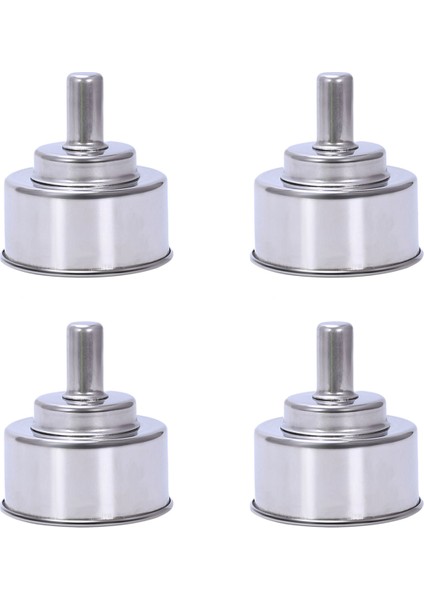 4x Paslanmaz Çelik Alkol Brülörü, Laboratuvar Ruhu Lambası, 200 ml (6,7 Oz) (Yurt Dışından)