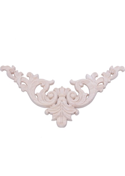 20*20CM Kauçuk Ahşap Meşe Oyma Köşe Onlay Aplike Dolabı Boyasız (Yurt Dışından)