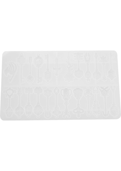 Dıy Kristal Epoksi Kalıp Tüm Kurulu Anahtar Koleksiyonu Kolye Süs Dekorasyon Simülasyon Silikon Kalıp (Yurt Dışından)