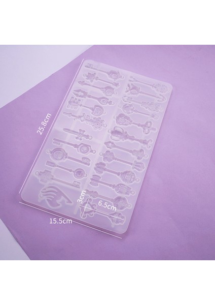 Dıy Kristal Epoksi Kalıp Tüm Kurulu Anahtar Koleksiyonu Kolye Süs Dekorasyon Simülasyon Silikon Kalıp (Yurt Dışından) fırsatları